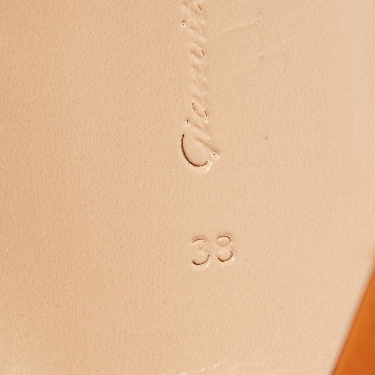 Pre Owned Gianvito Rossi Multicolor Satin Ankle Strap Open Toe Sandals Size 38