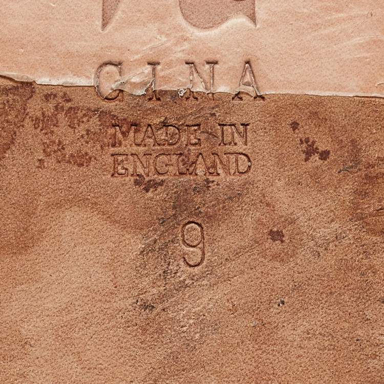 Pre Owned Gina Brown Crystal Embellished Satin Smoking Slippers Size 42