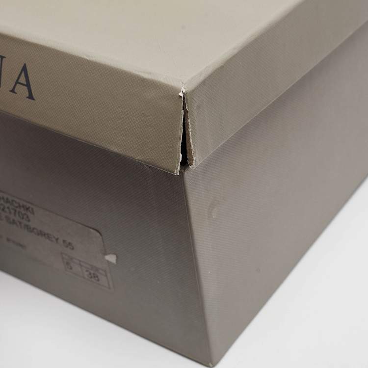 Pre Owned Gina Brown Satin Crystal Embellished Slide Sandals Size 38