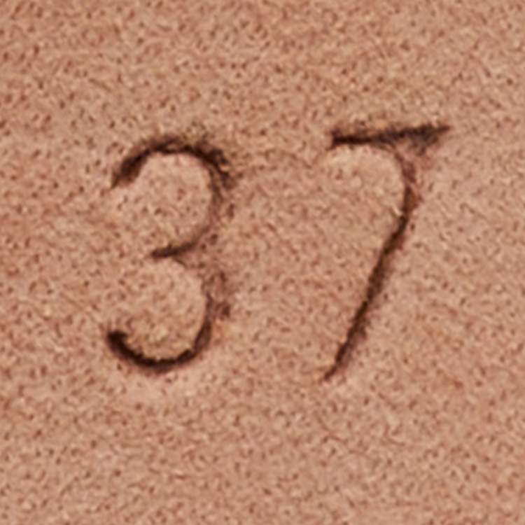 Pre Owned Gina Dark Brown Croc Embossed Patent Leather Crystal Embellished Slide Sandals Size 37