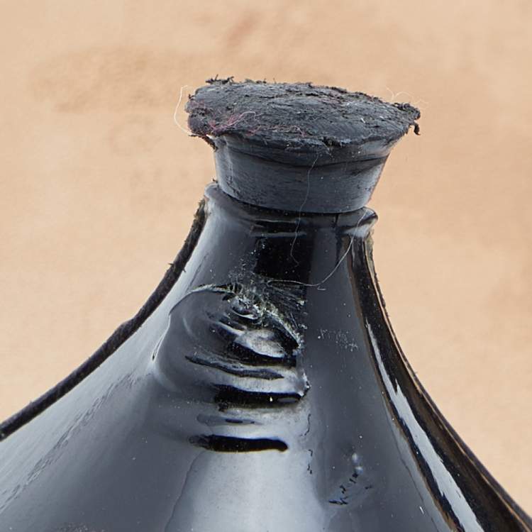 Pre Owned Gina Black/Gold Patent Leather Embellished Slide Sandals Size 41