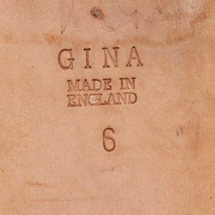 Pre Owned Gina Multicolor Python Smoking Slippers Size 39