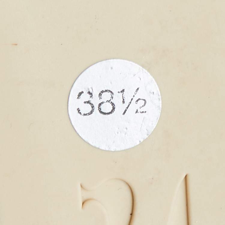 Pre Owned Gina Gold Lurex Fabric Crystal Embellished Wedge Platform Sandals Size 38.5