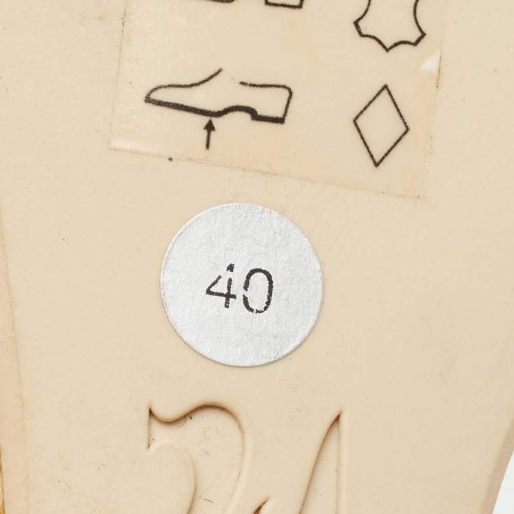 مملوكة مسبقًا Gina Blue Python and Crystal Embellished Leather Wedge Platform Ankle Strap Sandals Size 40