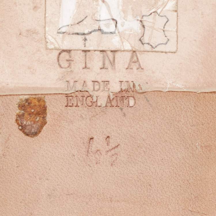 مملوكة مسبقًا Gina Silver/Blue Crystal Embellished Leather Thong Flats Size 37.5