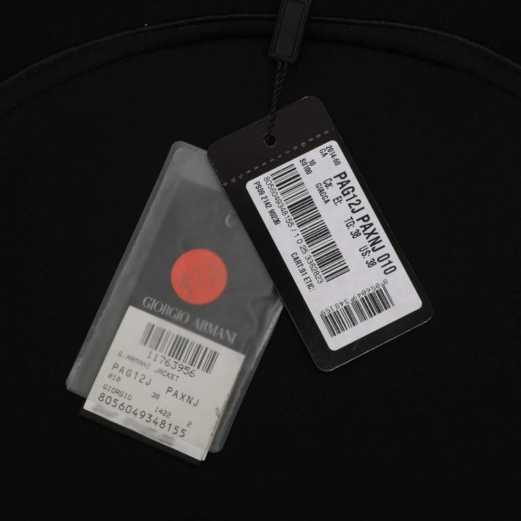 Pre Owned Giorgio Armani Multicolor Faux Python Hoodie Jacket S