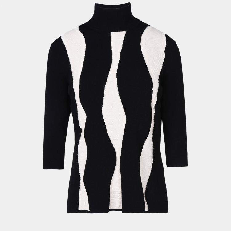 Pre Owned Giorgio Armani Viscose Turtleneck 44