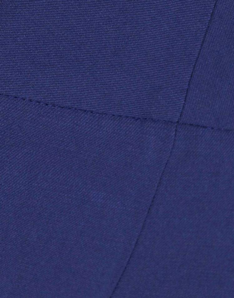 Pre Owned Giorgio Armani Blue Wool Wide-Leg Pants M (IT 42)