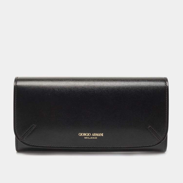 Emporio Armani CONTINENTAL WALLET - Wallet - black 