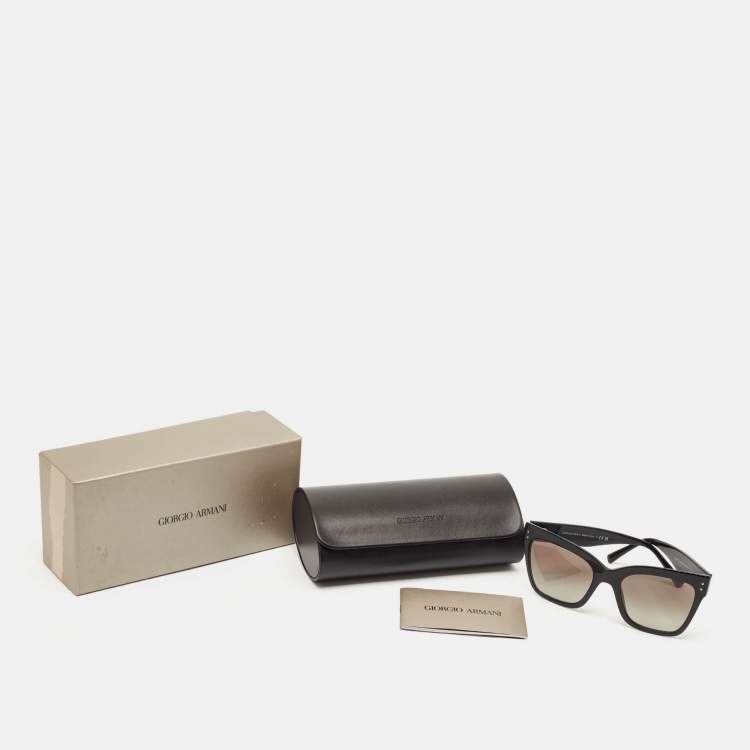 Pre Owned Giorgio Armani Black Gradient AR8175 Square Sunglasses