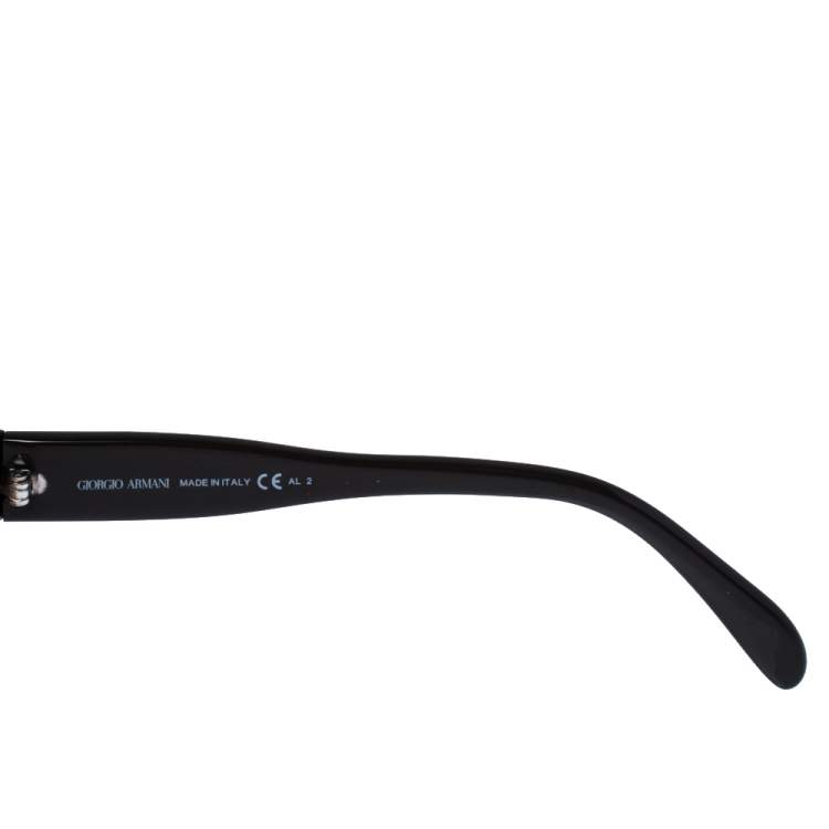 Pre Owned Giorgio Armani Brown Havana/ Brown Gradient GA 845/S Square Sunglasses