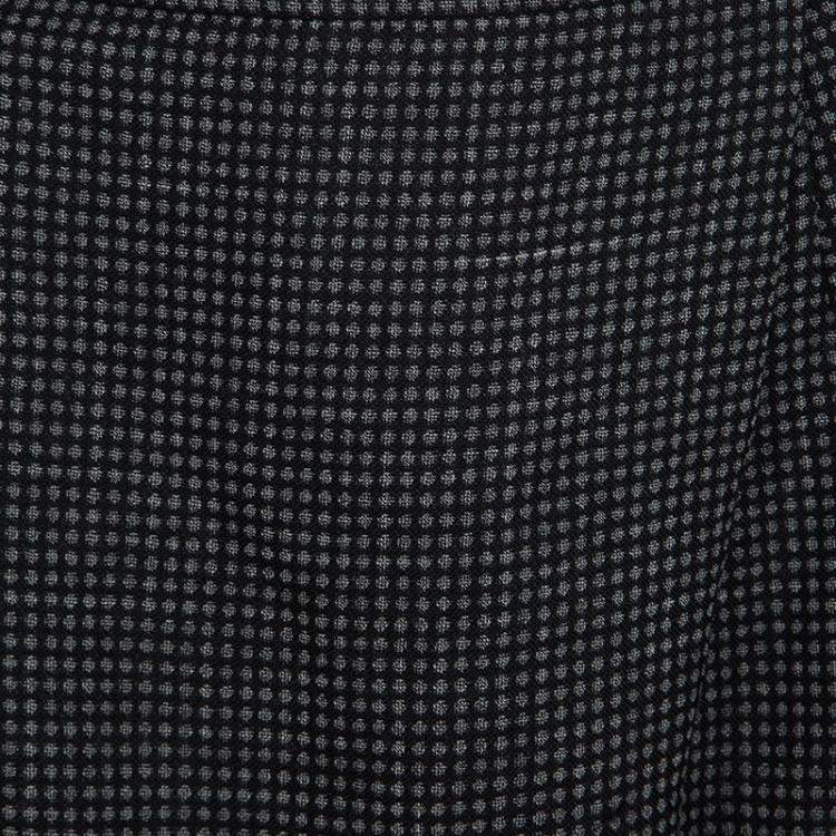Pre Owned Giorgio Armani Vintage Monochrome Dotted Blazer and Skirt Set M