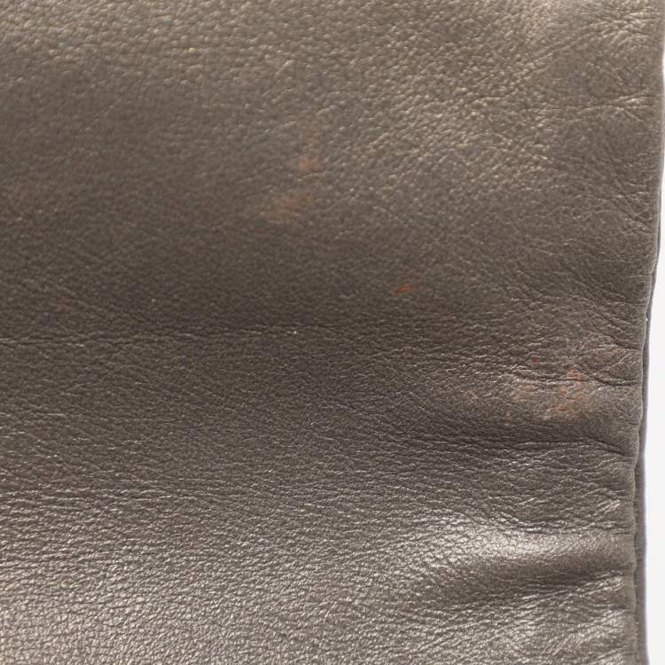 Pre Owned Giorgio Armani Metallic Olive Lambskin Blazer M