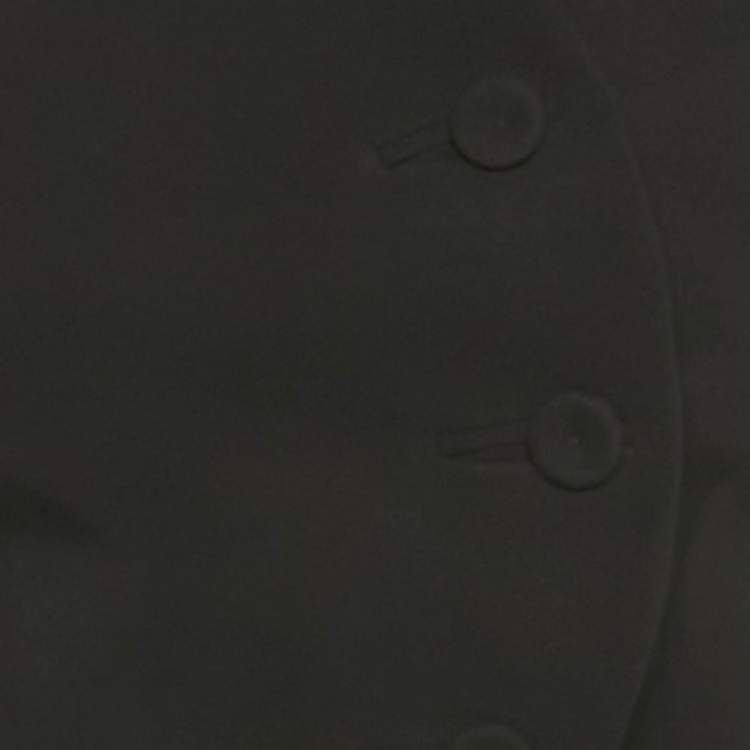 مملوكة مسبقًا Giorgio Armani Black Silk Cropped Jacket XS