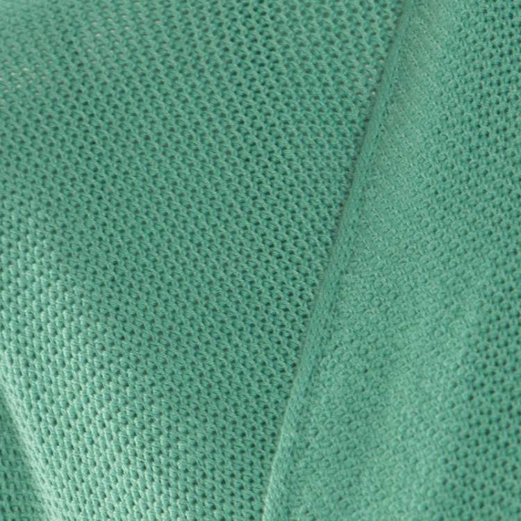 Pre Owned Giorgio Armani Mint Green Knit Open Front Cardigan and Top Set S