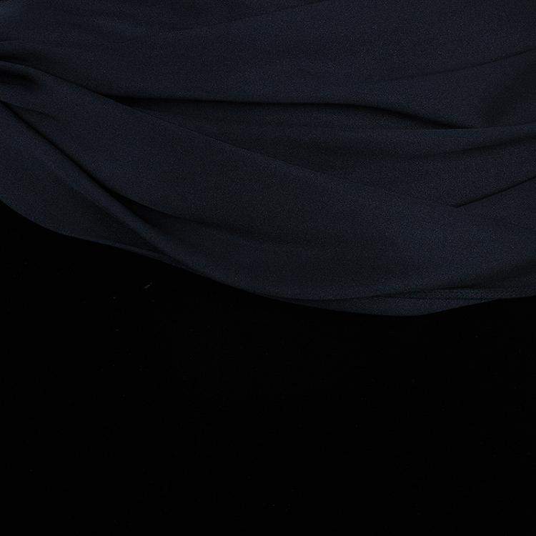 Pre Owned Giorgio Armani Black Velvet Skirt M