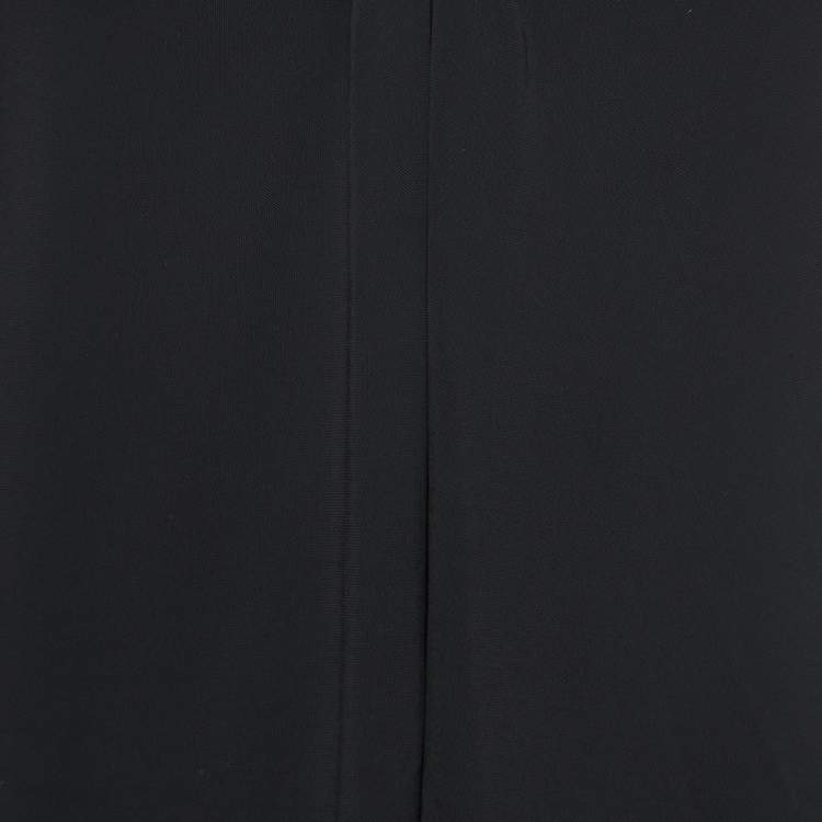 Pre Owned Giorgio Armani Monochrome Stretch Knit Sleeveless Top S