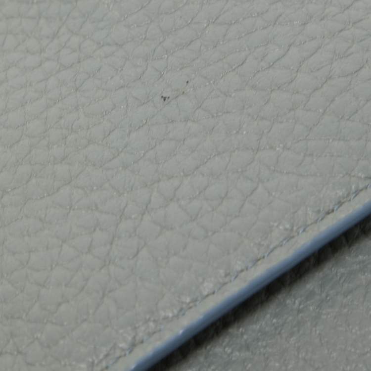 Pre Owned Giorgio Armani Grey Leather Clutch