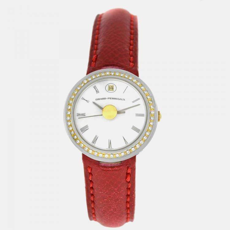 Pre Owned Girard-Perregaux Equation Focal 5010 Quartz Off-white Stainless Steel Women’s Wristwatch 26 mm