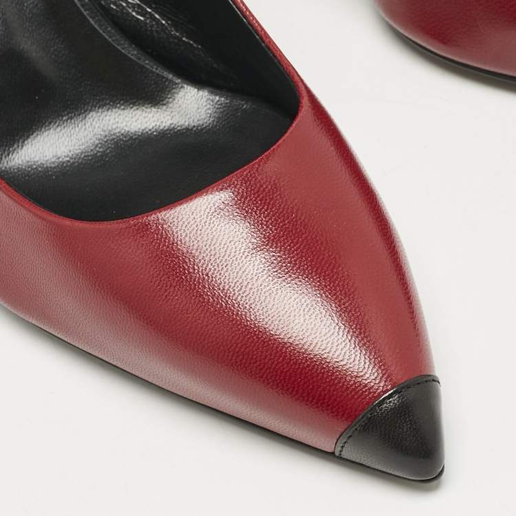 Pre Owned Giuseppe Zanotti Red Leather Lucrezia Pumps Size 37