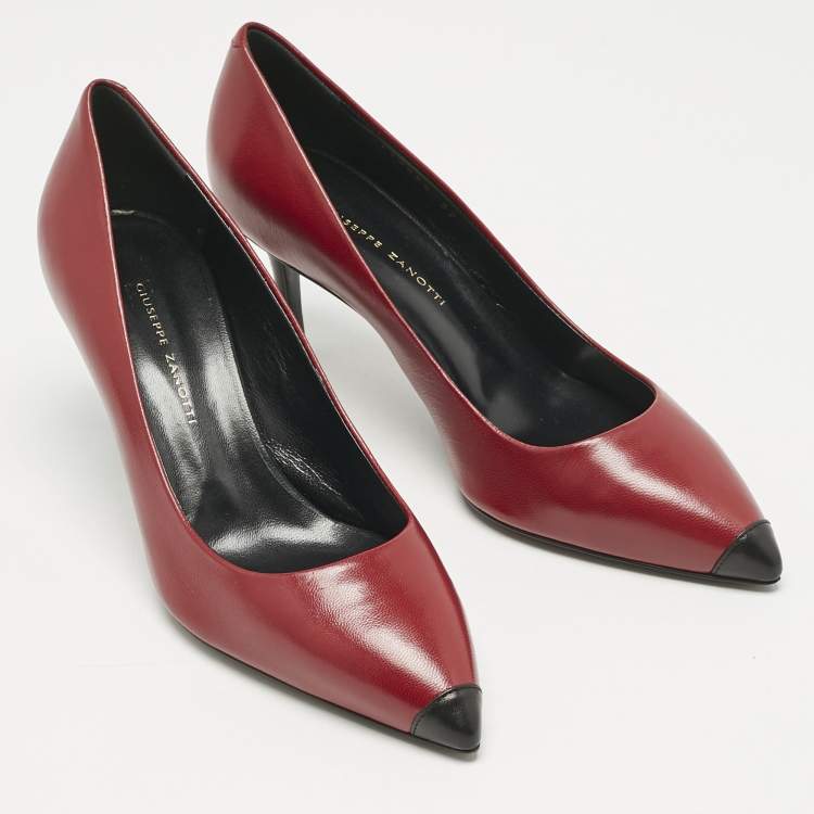 Pre Owned Giuseppe Zanotti Red Leather Lucrezia Pumps Size 37