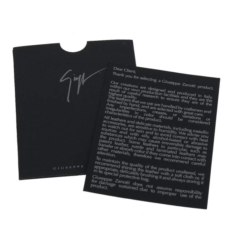 Pre Owned Giuseppe Zanotti Black Patent Leather Harmony Ankle Strap Sandals Size 37.5