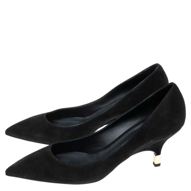 Pre Owned Giuseppe Zanotti  Black Suede Pointed Toe Pumps Size 41
