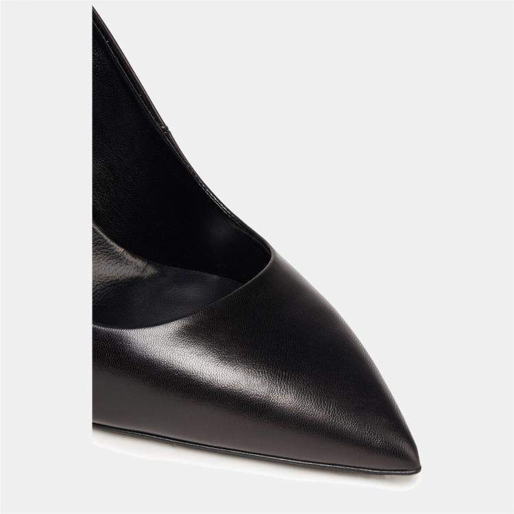 Pre Owned Giuseppe Zanotti Black Leather Pointed Toe Pumps Size 35