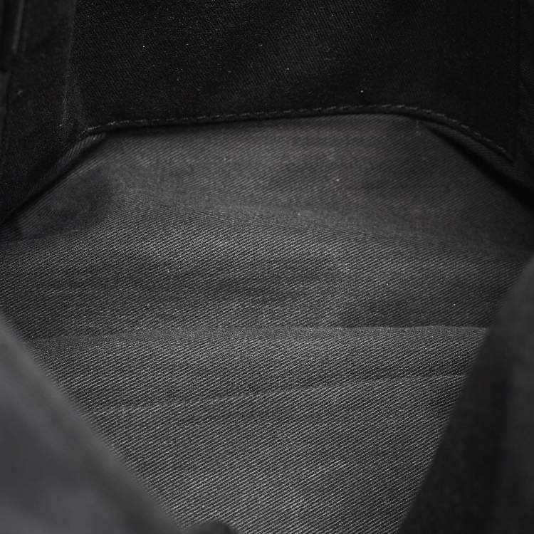 Pre Owned Giuseppe Zanotti Brown Pebbled Leather Oversized Zip Clutch