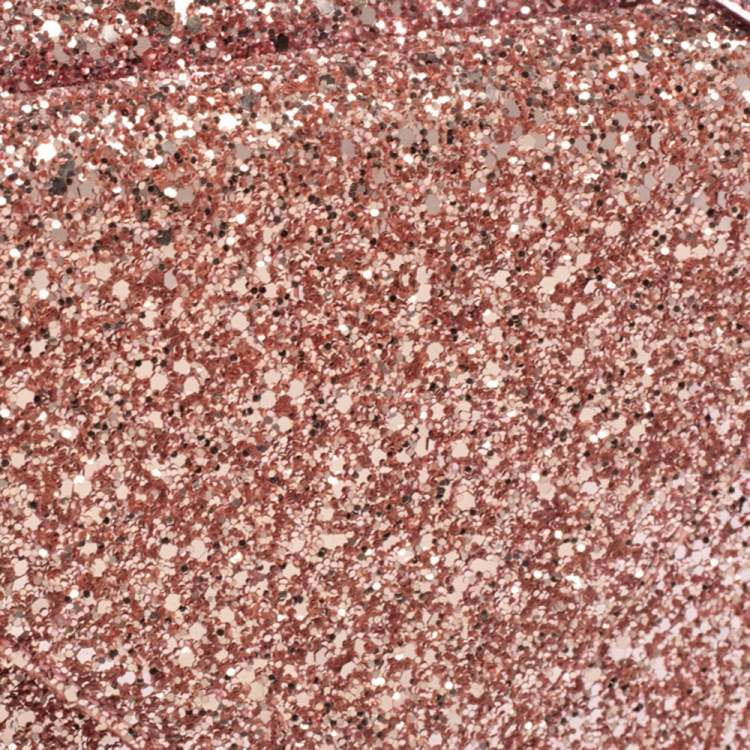 Pre Owned Giuseppe Zanotti Pink Coarse Glitter Envelope Flap Shoulder Bag