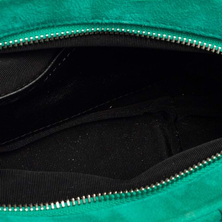 Pre Owned Giuseppe Zanotti Green Suede Clutch