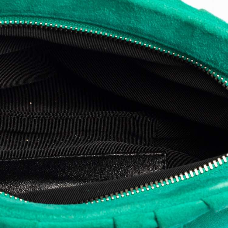 Pre Owned Giuseppe Zanotti Green Suede Clutch
