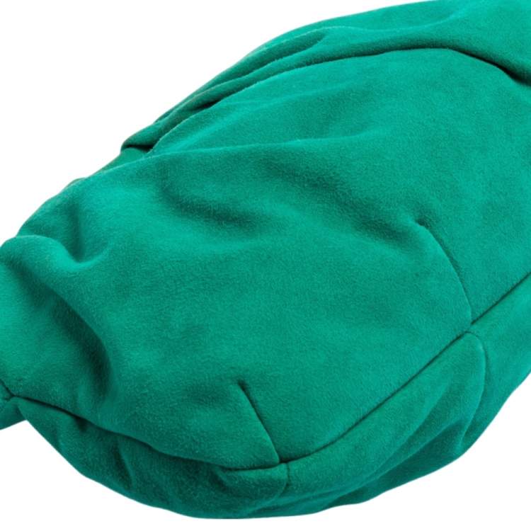 Pre Owned Giuseppe Zanotti Green Suede Clutch