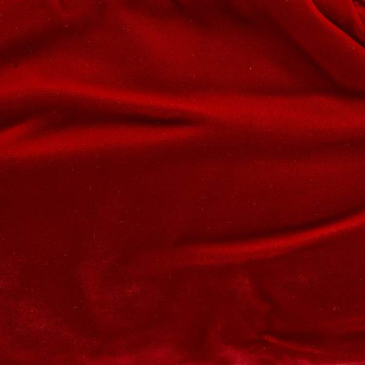 Pre Owned Giuseppe Zanotti Velvet and Leather Zip Pouch