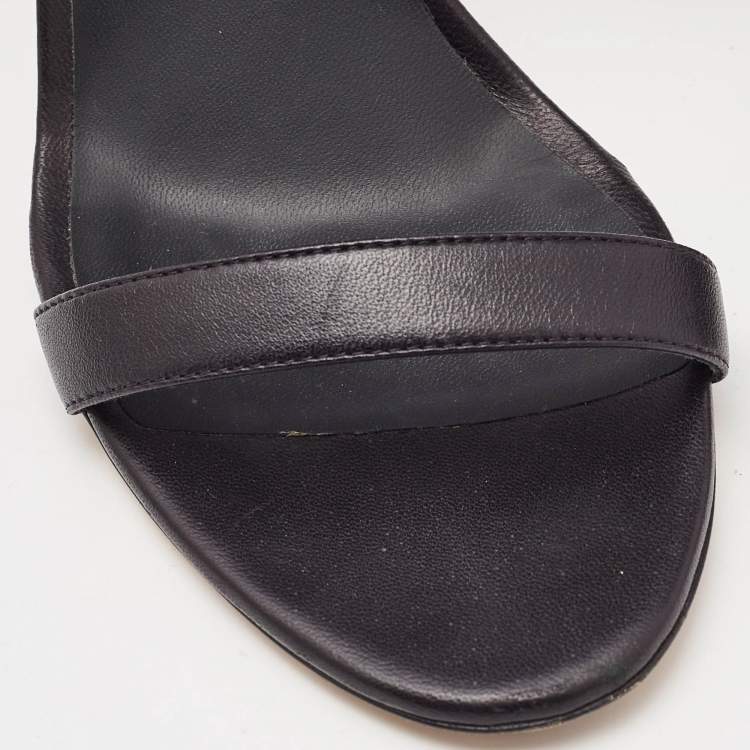 Pre Owned Giuseppe Zanotti Black Amour Ankle Strap Sandals Size 40