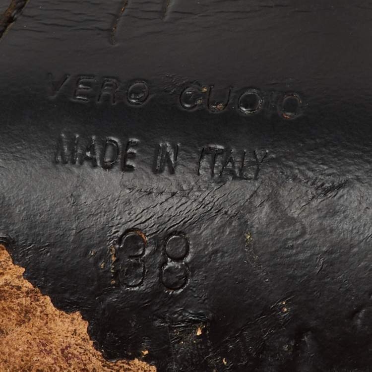 Pre Owned Giuseppe Zanotti Peach Orange Suede Cut Our Caged Ankle Strap Sandals Size 38