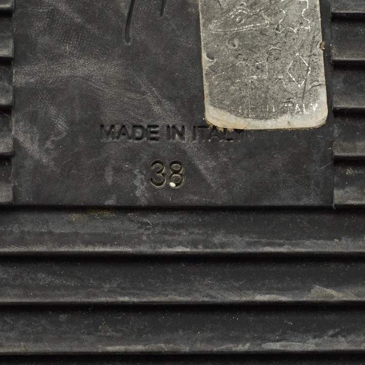 Pre Owned Giuseppe Zanotti Size 38 Navy Blue/Black Patent Leather and Velvet High Top Sneakers