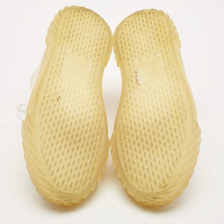 Pre Owned Giuseppe Zanotti Blabber Size 39 Beige Patent Leather Low Top Sneakers