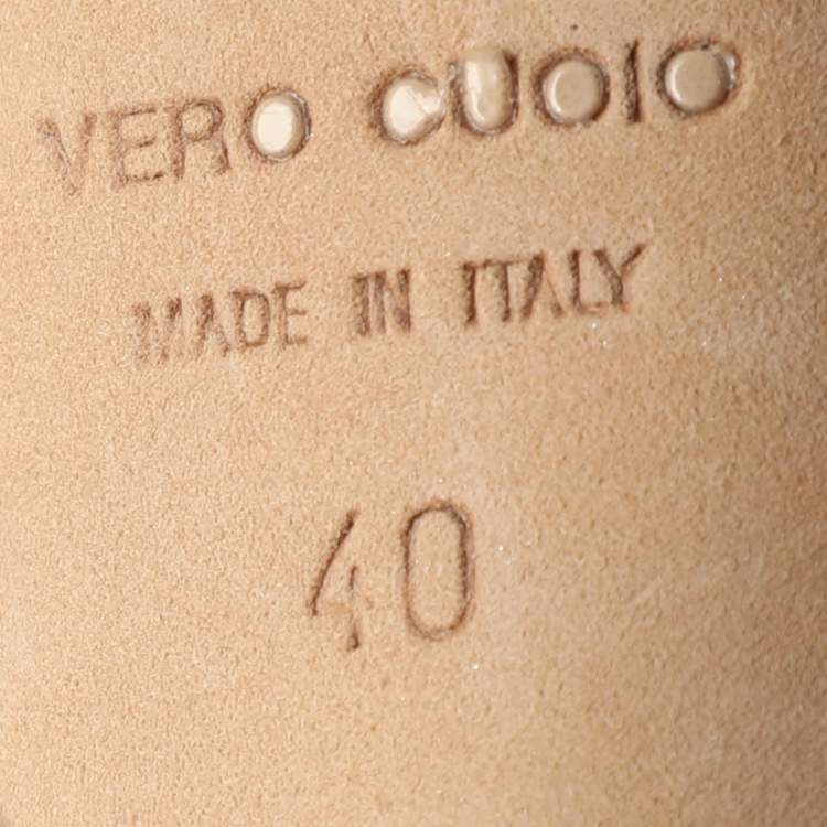 Pre Owned Giuseppe Zanotti Crystal Embellished Size 40 Gold Leather Ankle Strap Sandals