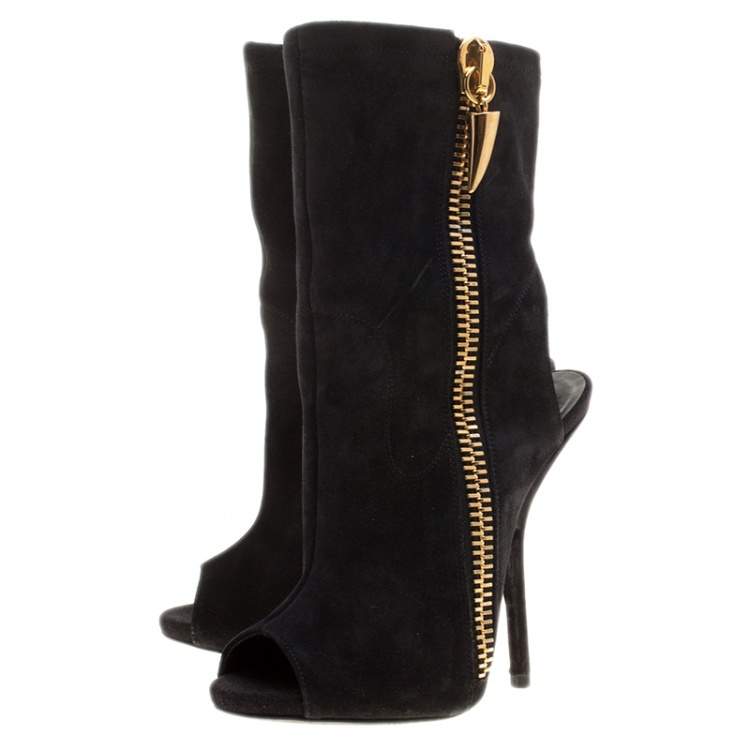 giuseppe zanotti suede ankle boots