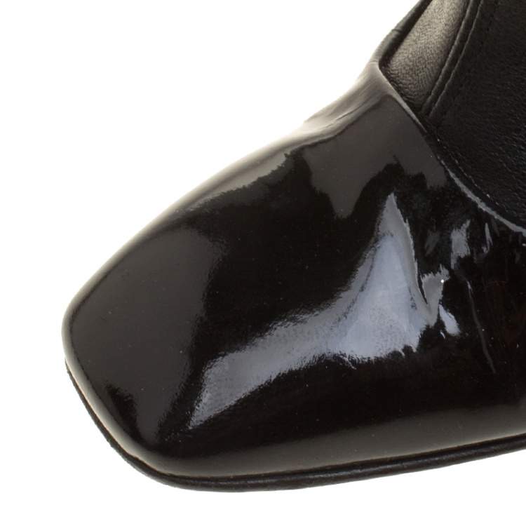 مملوكة مسبقًا Giuseppe Zanotti Black Leather Knee High Boots Size 38