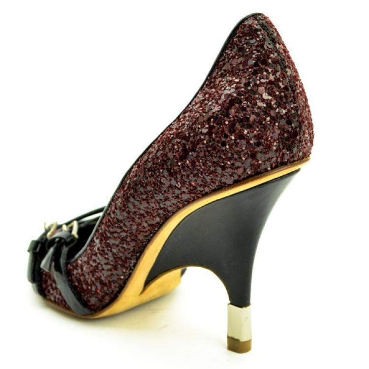 Pre Owned Giuseppe Zanotti Design Studded D'orsay Pumps Size 35.5