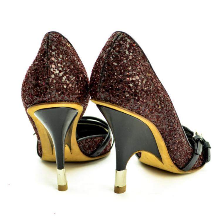 Pre Owned Giuseppe Zanotti Design Studded D'orsay Pumps Size 35.5