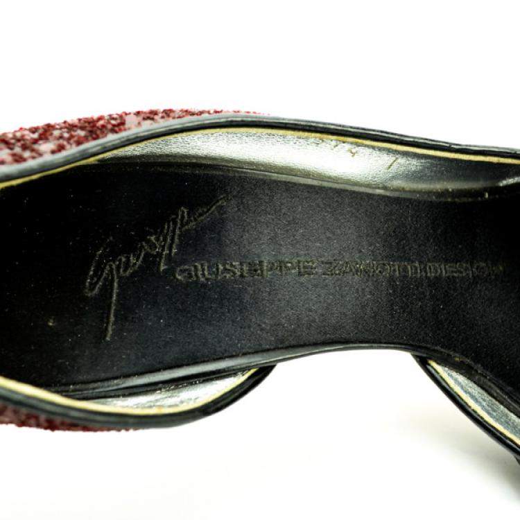 Pre Owned Giuseppe Zanotti Design Studded D'orsay Pumps Size 35.5
