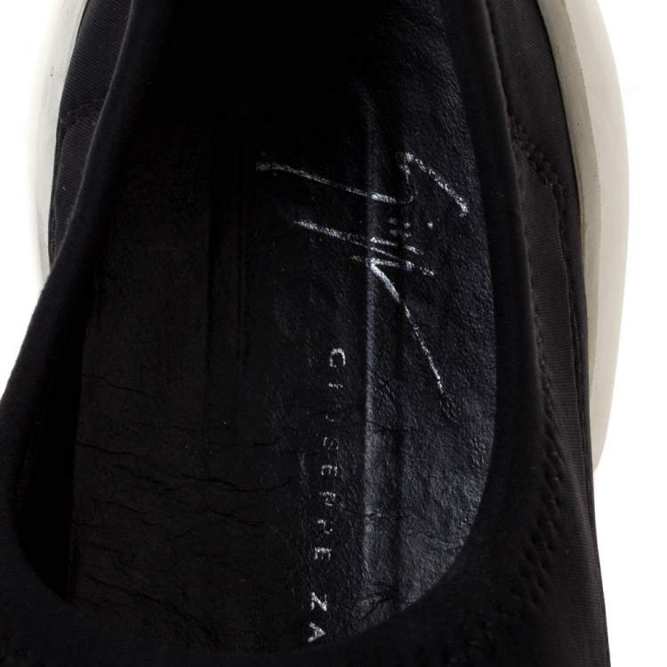 Pre Owned Giuseppe Zanotti Black Neoprene Light Jump Sneakers Size 35.5