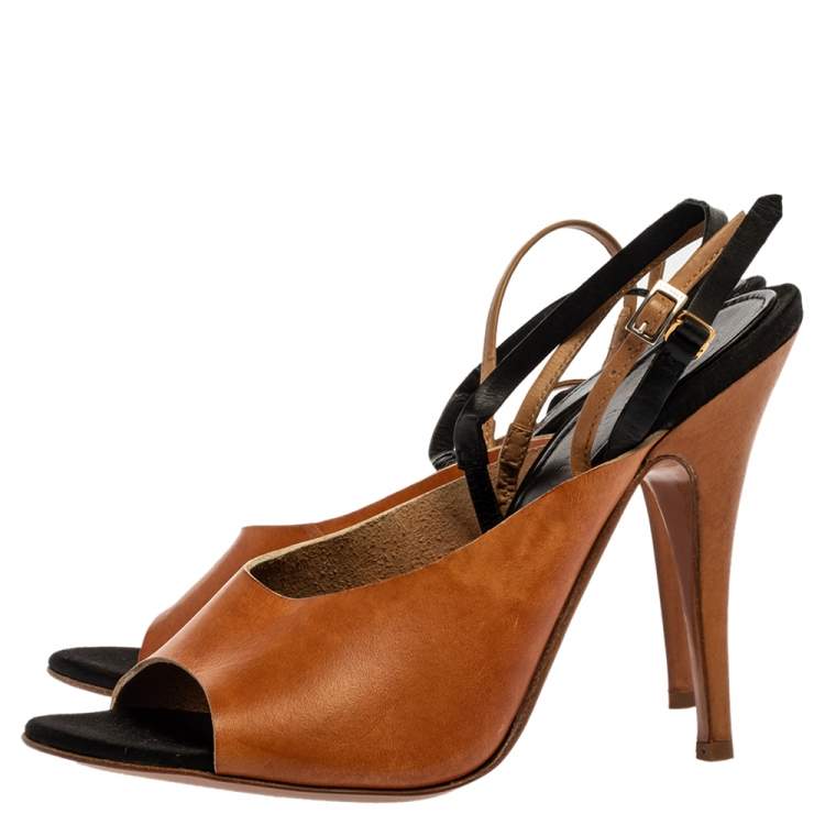 tan slingback