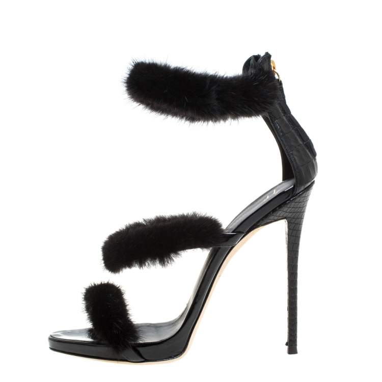 giuseppe zanotti fur heels