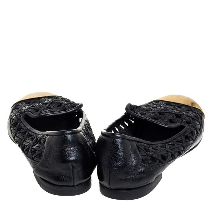 Pre Owned Giuseppe Zanotti Gold Leather Cap Toe  Slip On Loafers Size 37