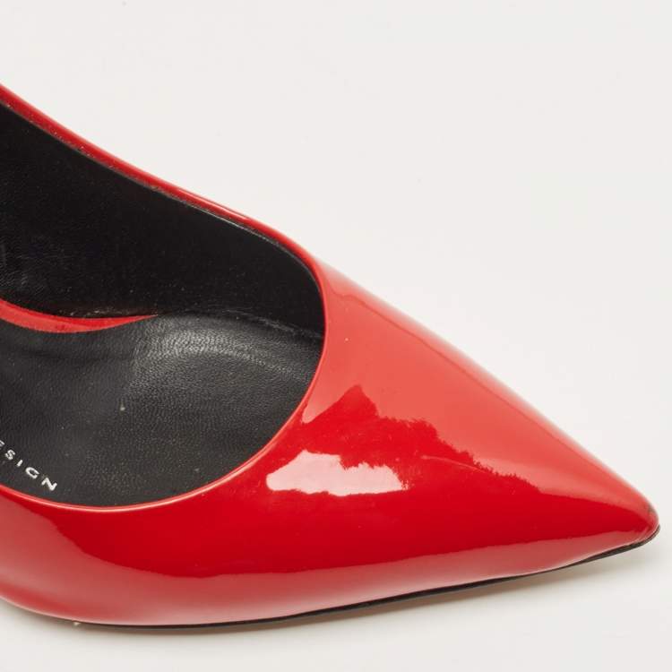 Pre Owned Giuseppe Zanotti Red Patent Leather Lucrezia Pumps Size 36