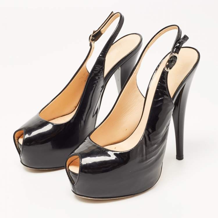 Giuseppe zanotti peep toe on sale pumps